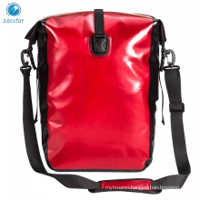 25L Roll Top Ripstop Waterproof Dry Bag Bike Pannier Rear Seat Trunk Hanging Bag with detachable shoulder strap